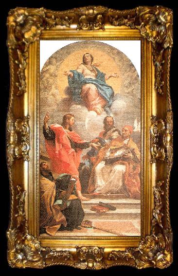 framed  Maratta, Carlo The Assumption and the Doctors of the Church, ta009-2